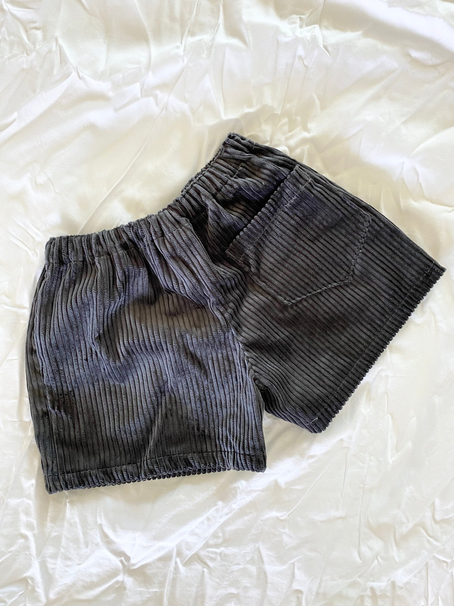 Boys Shorts - Corduroy Steel Blue