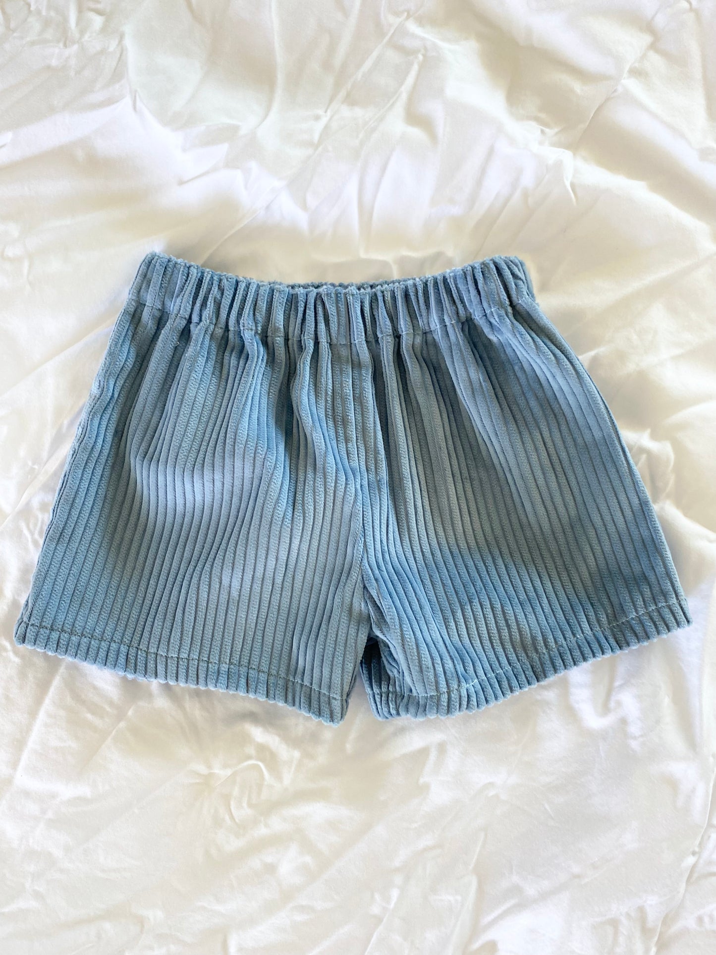 Boys Shorts - Corduroy Sky Blue