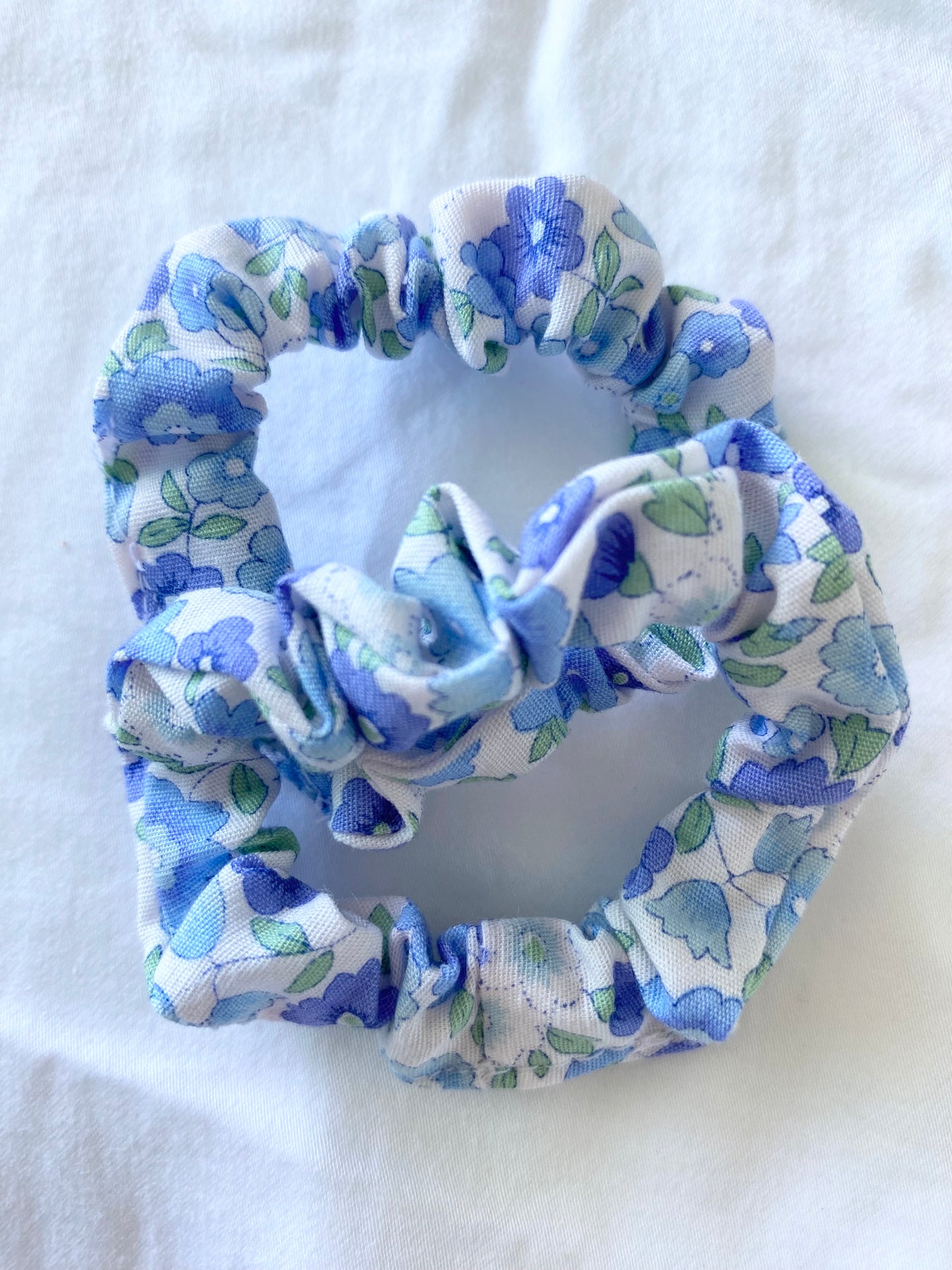 Libby Blue Bows & Scrunchies - Cotton Poplin