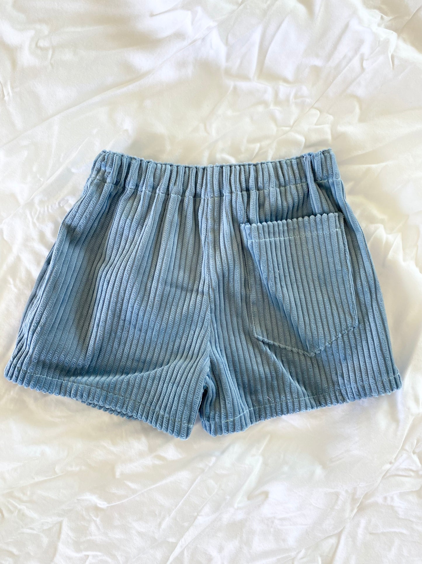 Boys Shorts - Corduroy Sky Blue