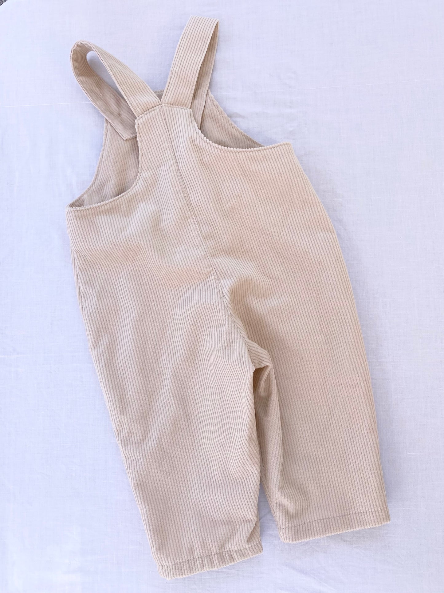 Cyrus Long Leg Overall - Corduroy- Bone