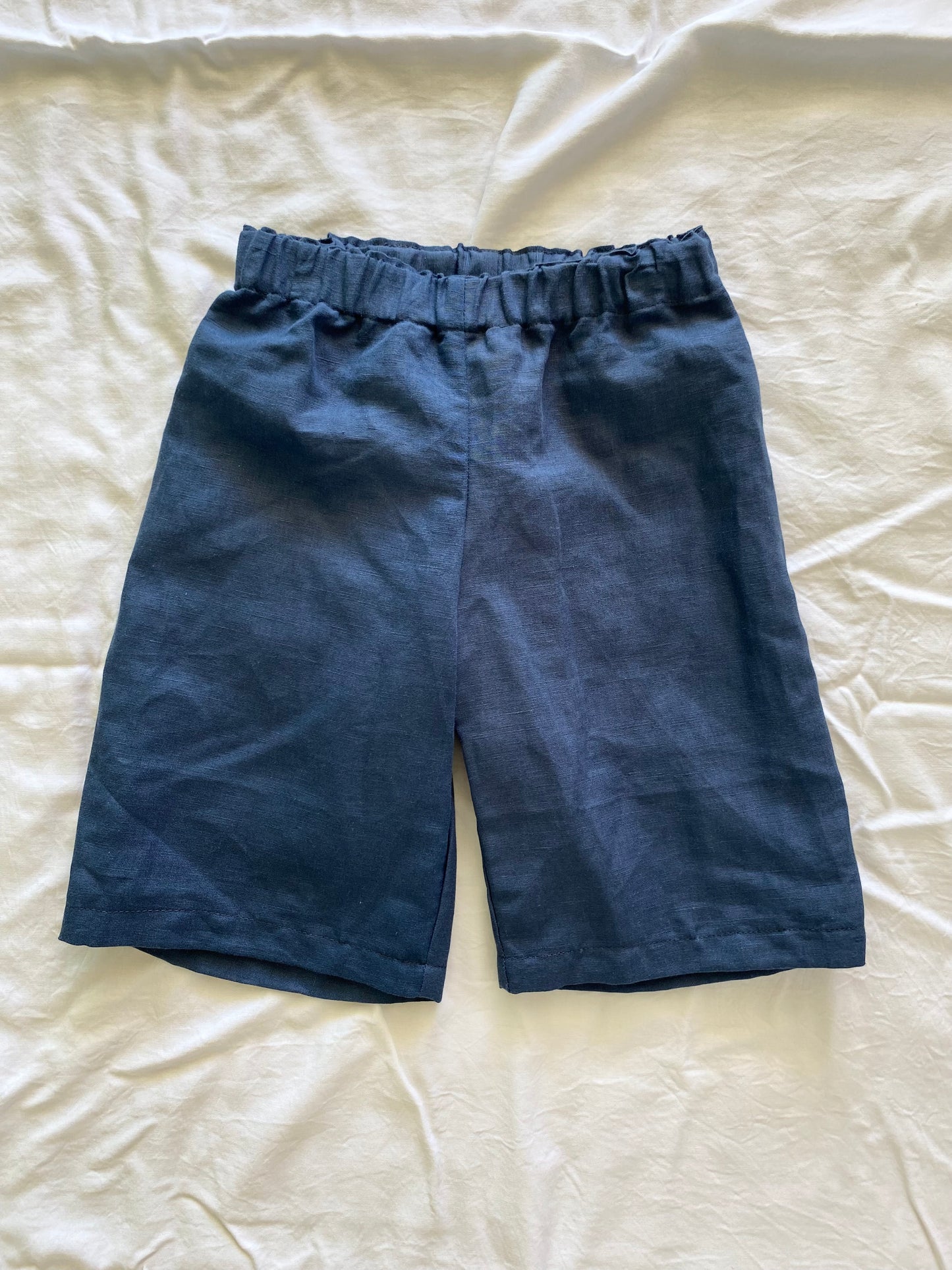 Unisex Basic Colette Pants - Cotton Linen Blue