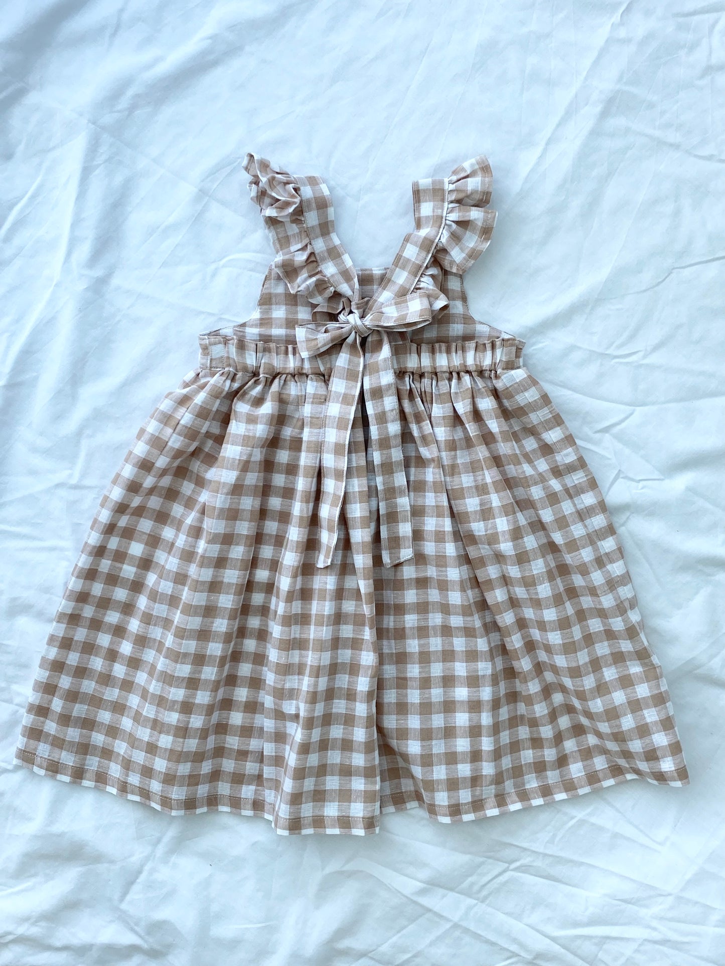 Marigold Dress - Cotton Gingham Pine