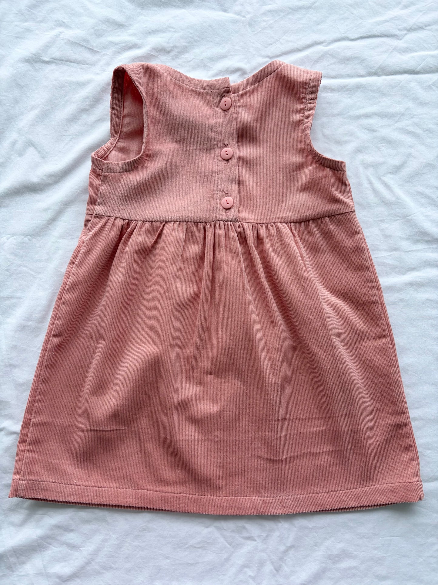 Isla Dress - Corduroy Cotton - Coral