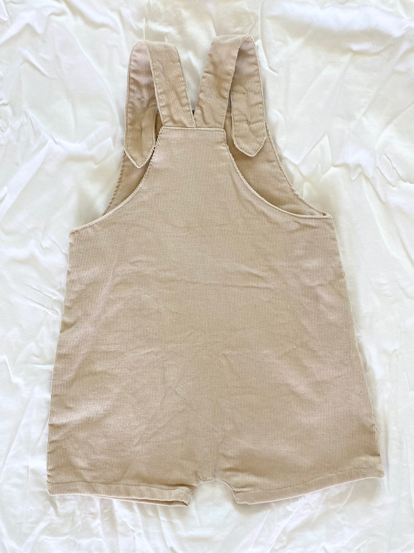 Unisex Loose Fit Overall - Boys Wear - Corduroy Pin Whale Sand