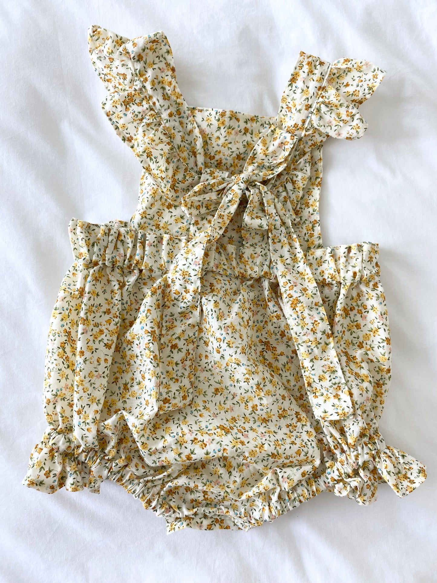 Marigold Romper - Lawn Cotton Autumn Toned Liberty