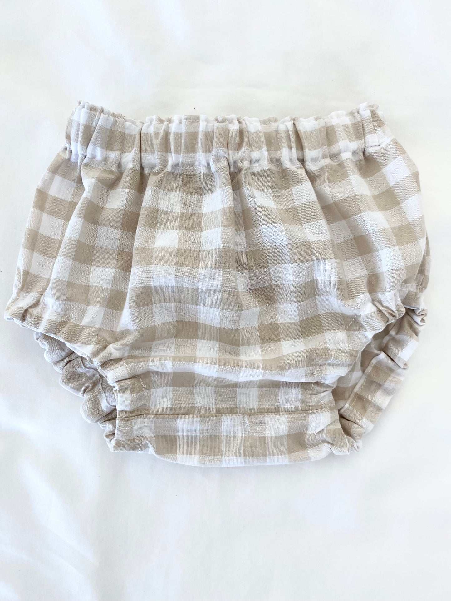Unisex Bloomer - Cotton Gingham - Beige