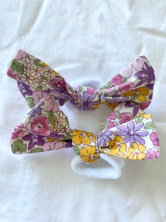 Libby Pink Mauve Bows & Scrunchies