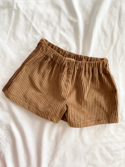 Boys Shorts - Corduroy Coffee