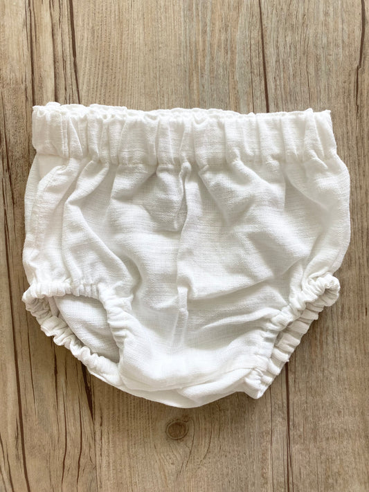 Unisex Bloomers - Linen Rayon Blend White