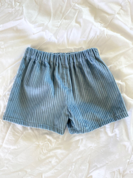 Boys Shorts - Corduroy Sky Blue