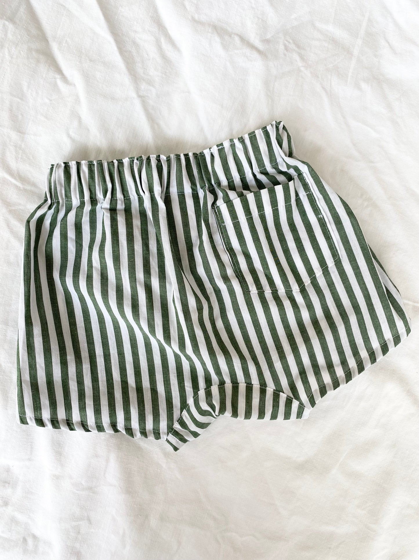Baby/Toddler Pant - Cotton Lawn Green Stripe