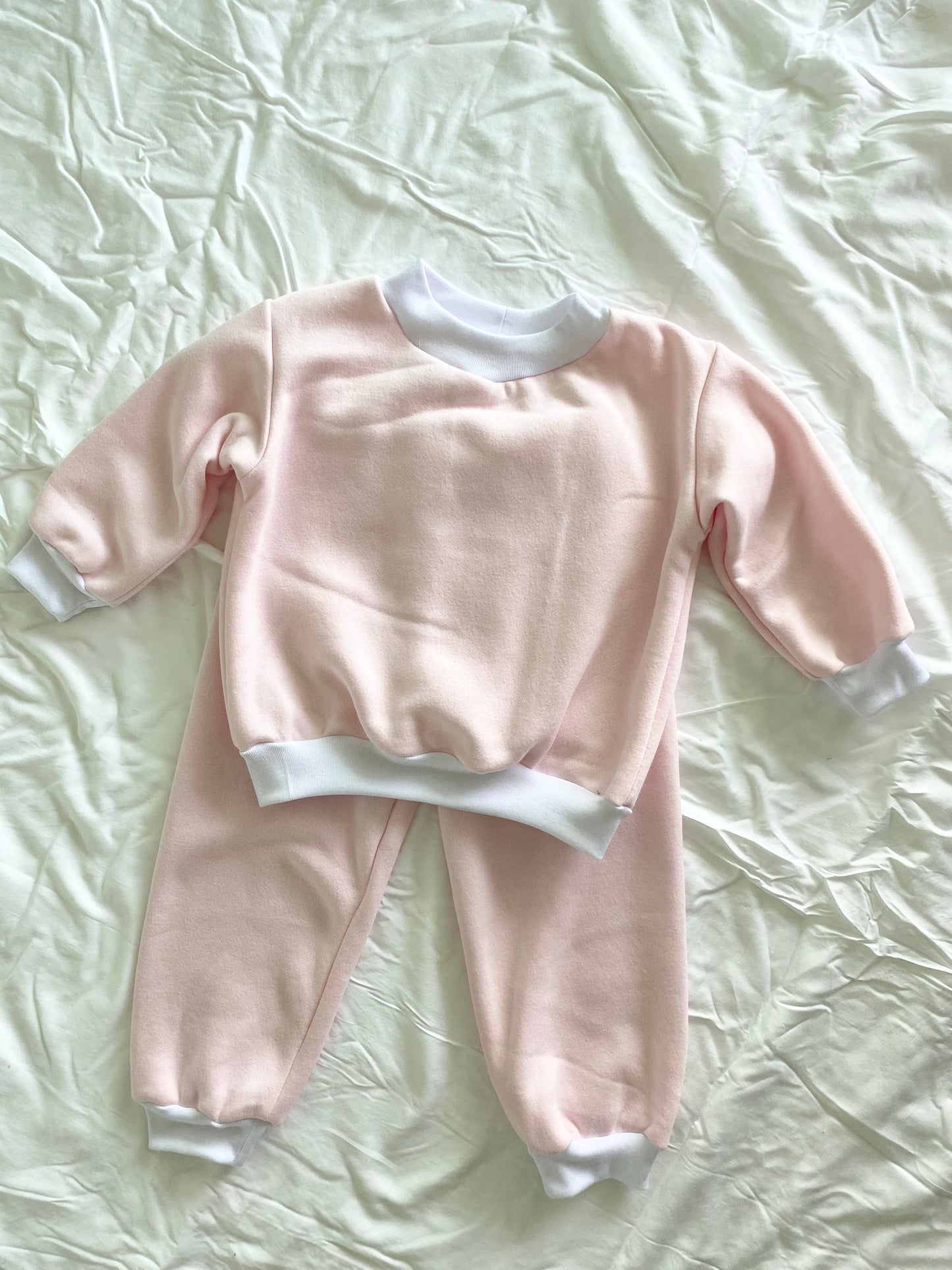 The Isla Tracksuit - Baby pink