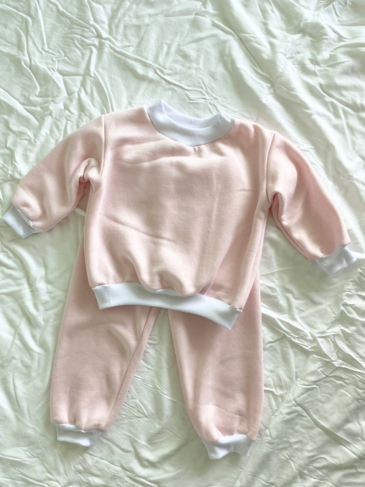 The Isla Tracksuit - Baby pink