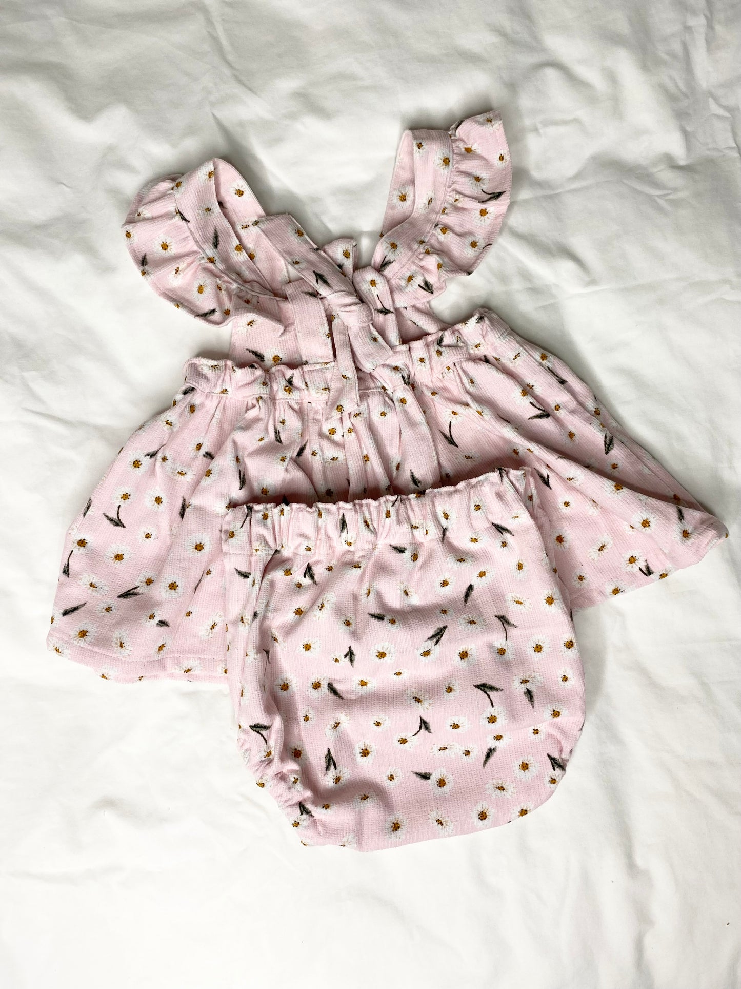 Marigold Peplum Set - Corduroy Pink Daisy