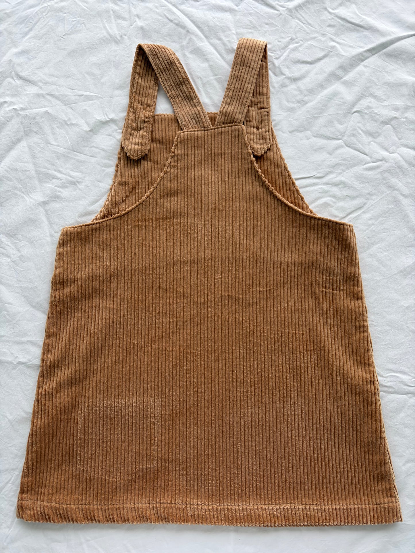 Sylvie Pinafore - Wide Wale Pinafore - Honey