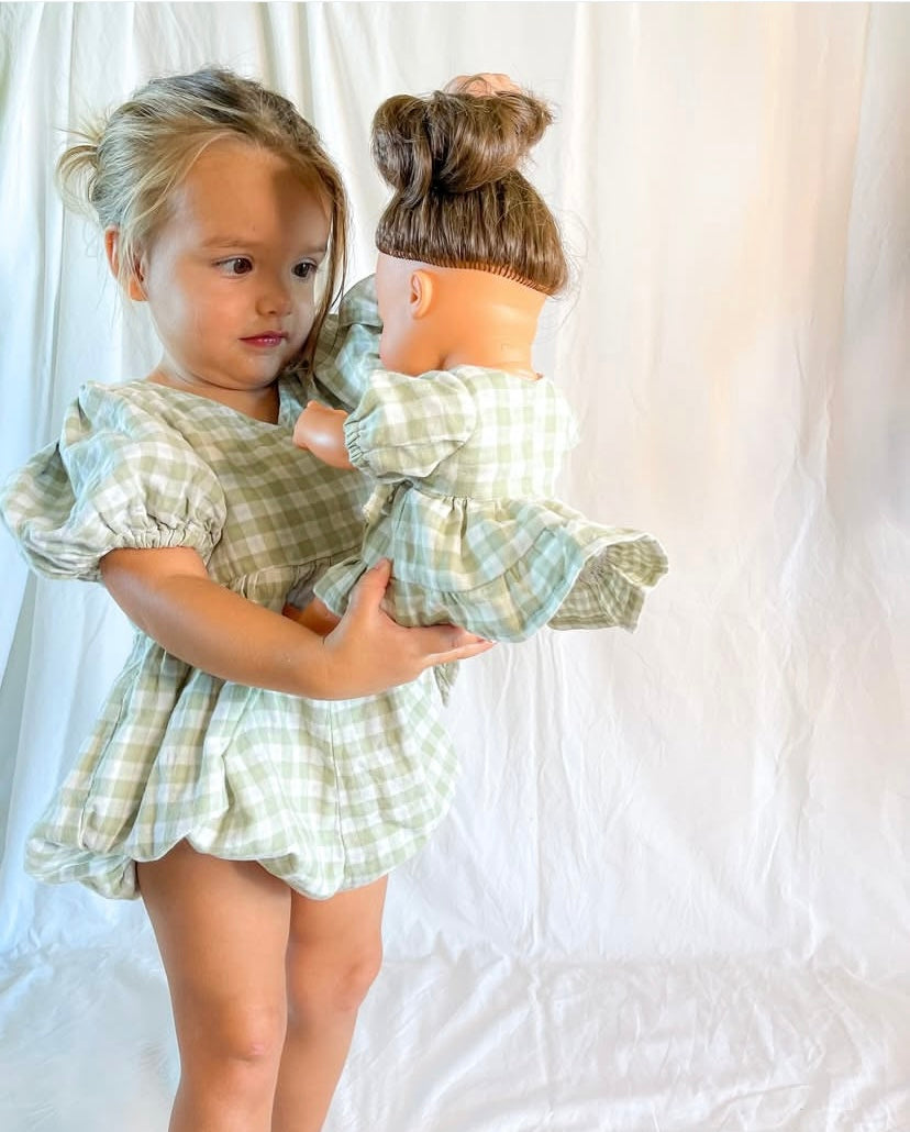 Custom Made Matching Doll’s Outfits, Bows and Scrunchies to be made in the same fabric as your purchased outfit