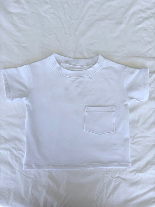 Christmas Basic Oversize T-Shirt - Cotton Elastin White Jersey