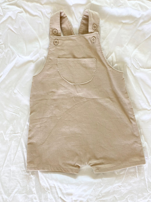 Unisex Loose Fit Overall - Boys Wear - Corduroy Pin Whale Sand