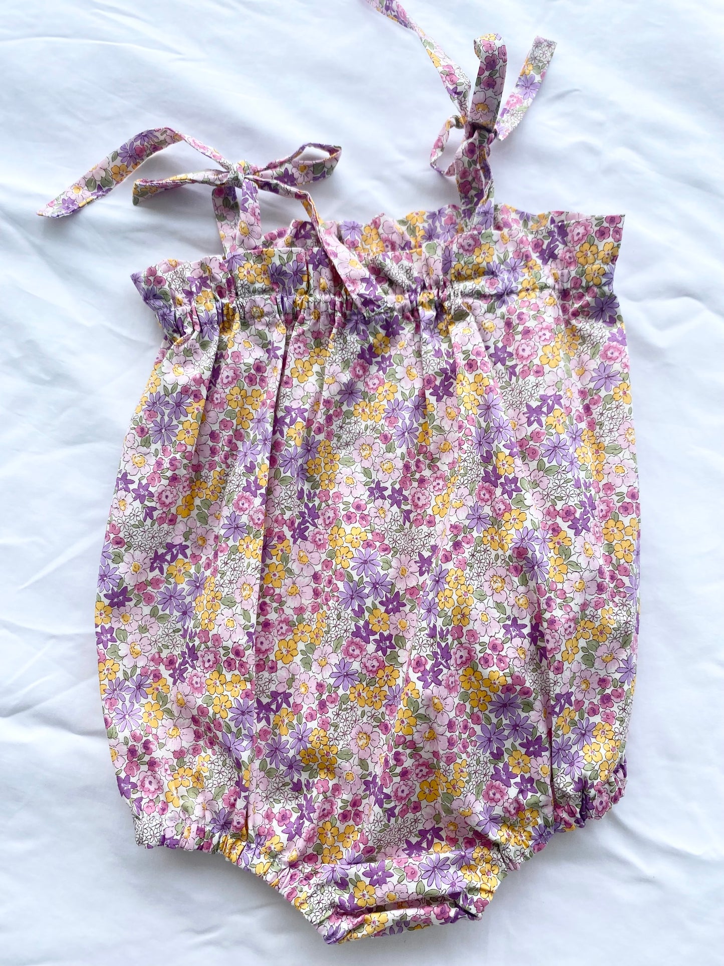 Libby Shoestring Romper - Cotton Poplin MultiColour