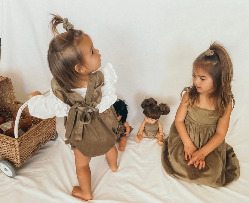 Custom Made Matching Doll’s Outfits, Bows and Scrunchies to be made in the same fabric as your purchased outfit