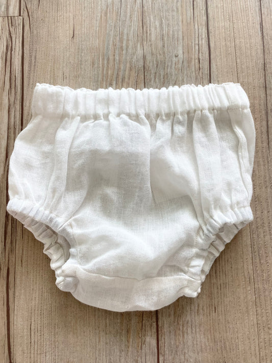 Unisex Bloomers - Pure Linen White