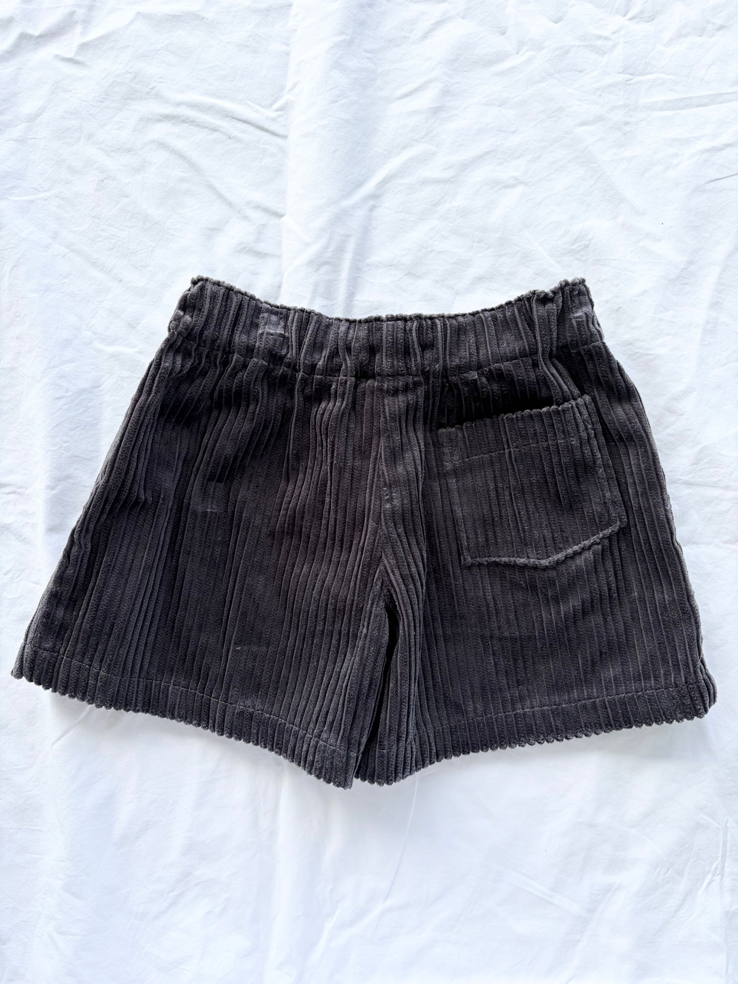 Boys Shorts - Corduroy- Charcoal
