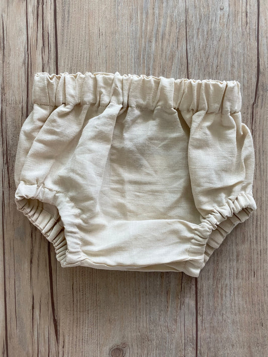 Unisex Bloomers - Cotton Linen Blend Beige