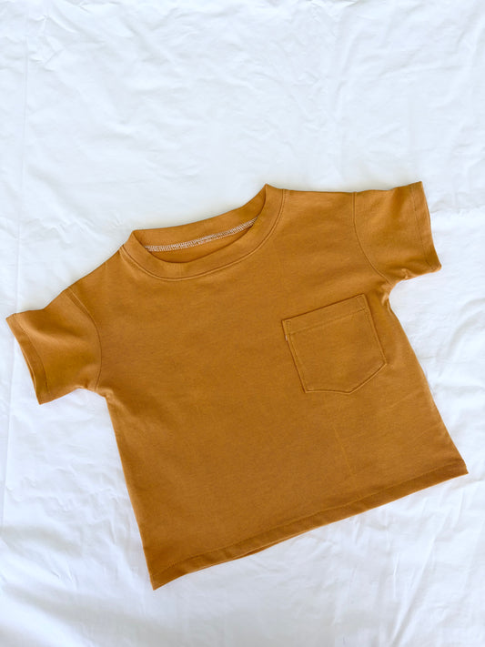 Unisex Basic TShirt - Comb Cotton Jersey - Mustard