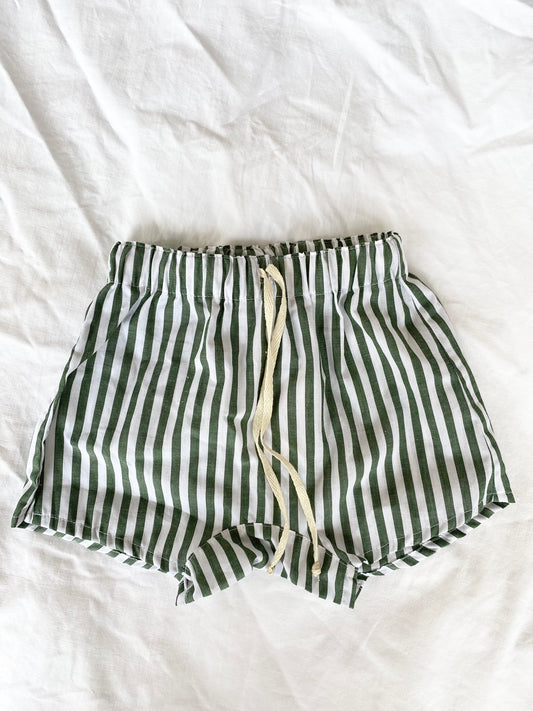 Baby/Toddler Pant - Cotton Lawn Green Stripe