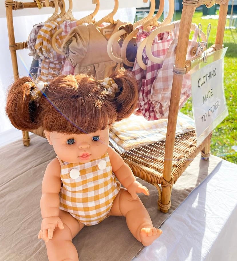 Custom Made Matching Doll’s Outfits, Bows and Scrunchies to be made in the same fabric as your purchased outfit