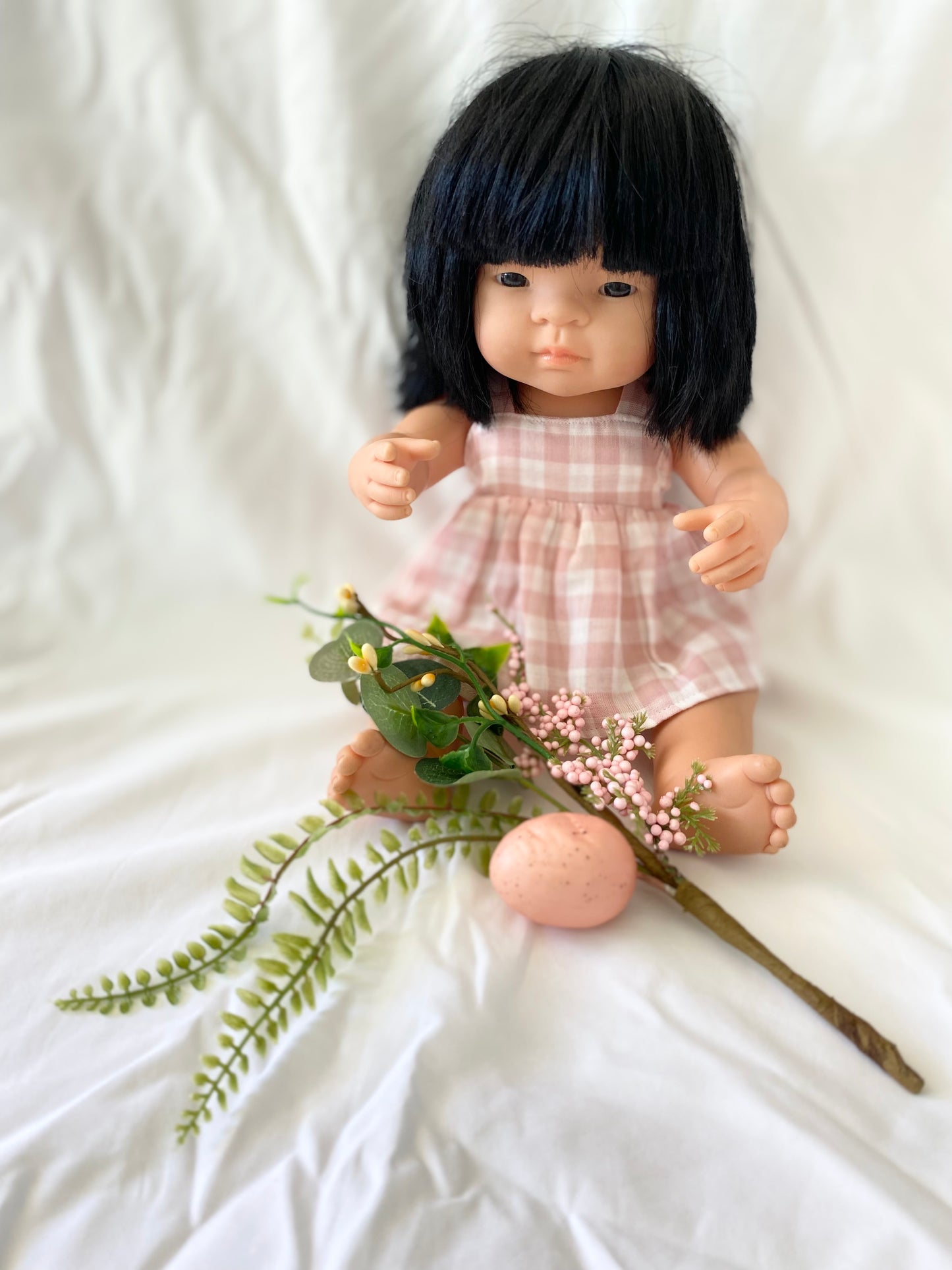 Dolls Marigold Dress - Pink Double Cloth Gingham