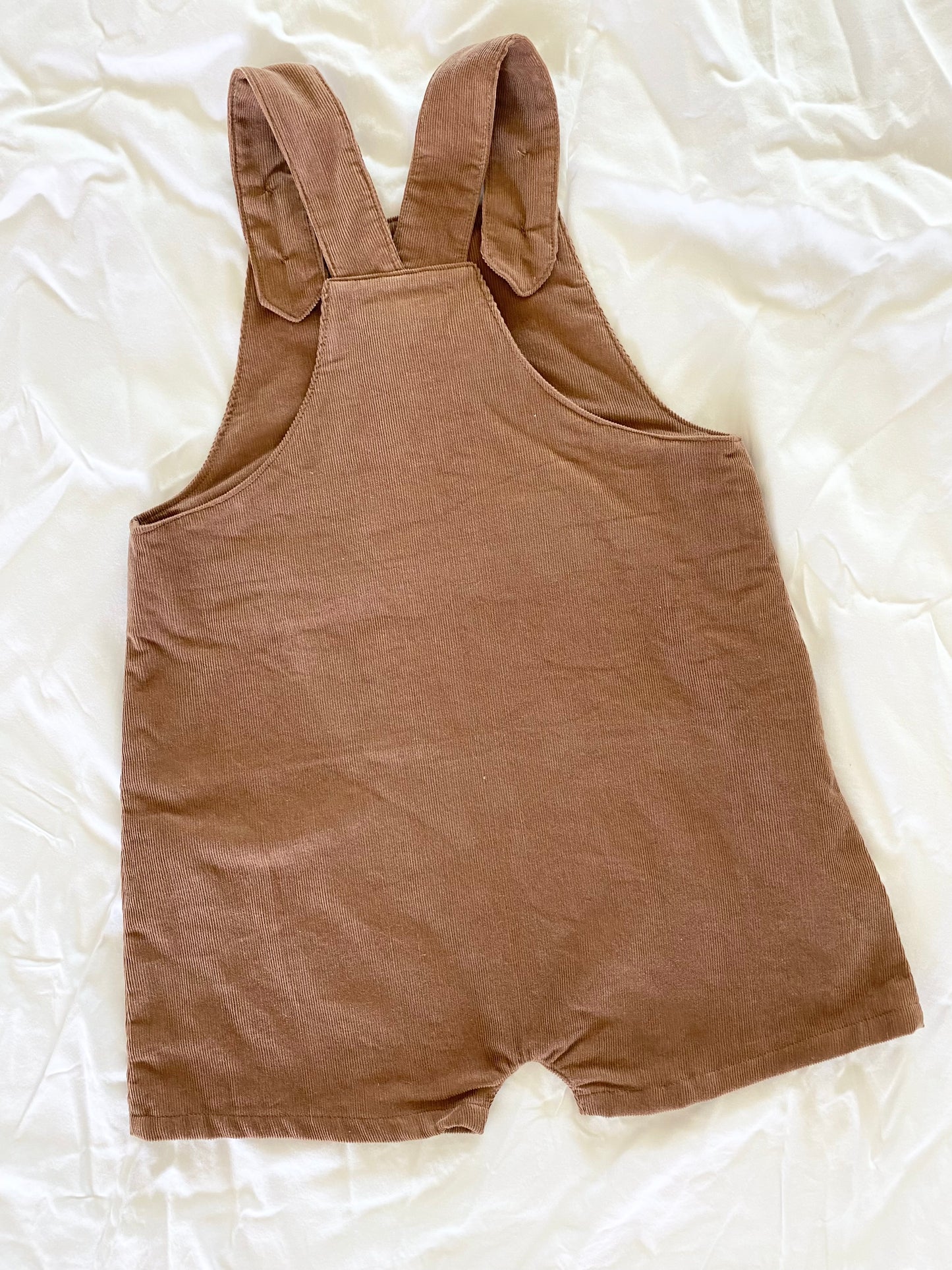 Unisex Loose Fit Overall - Boys Wear - Corduroy Pin Whale Brown