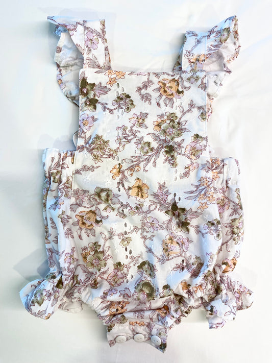 Marigold Romper - Broderie Anglaise - Floral