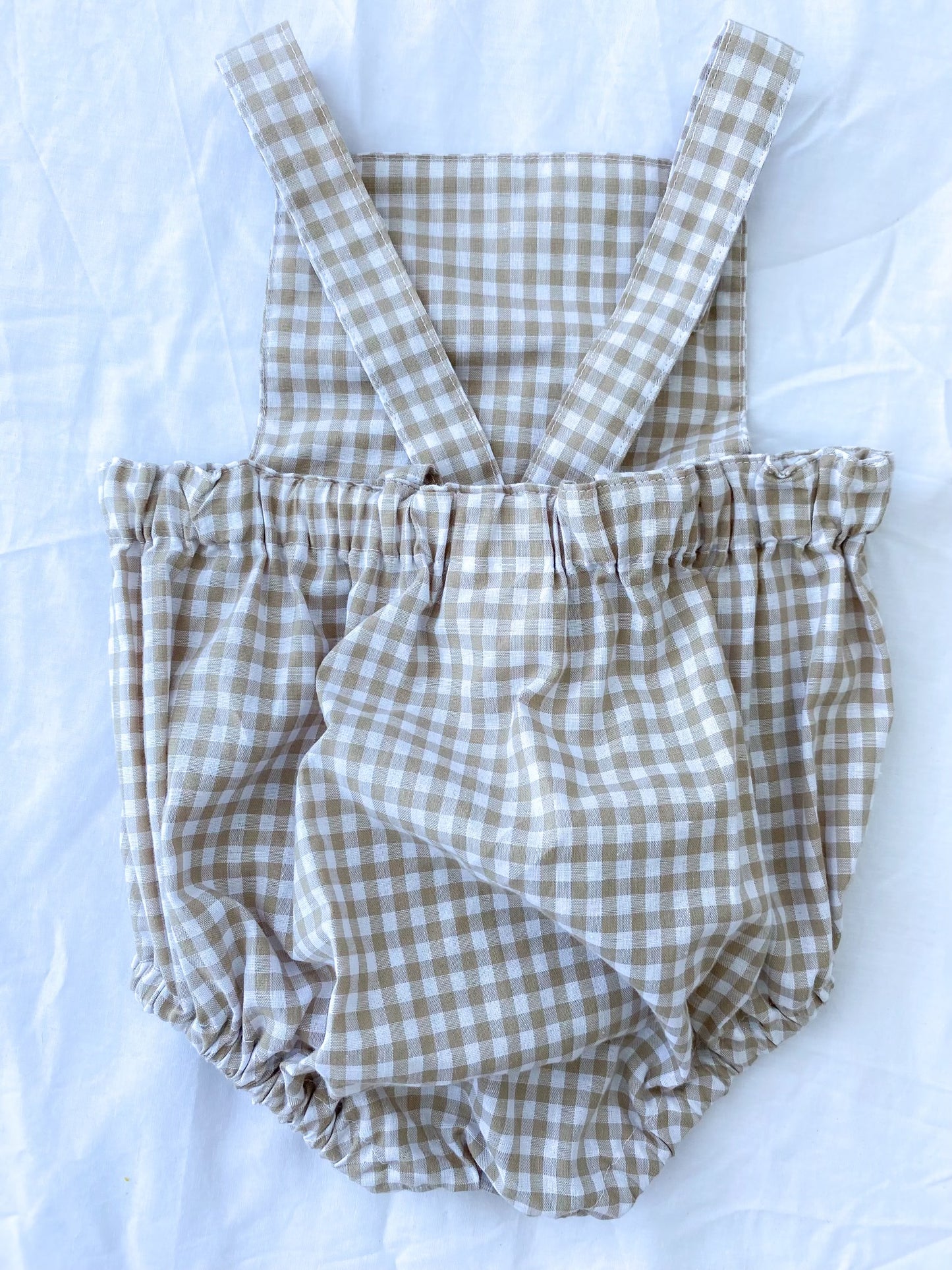 Unisex Romper - Cotton Gingham String