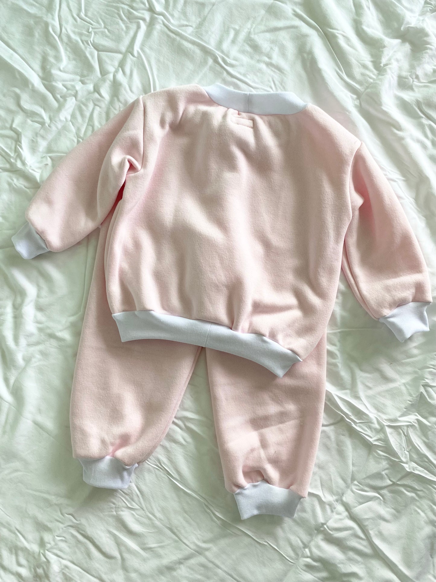 The Isla Tracksuit - Baby pink