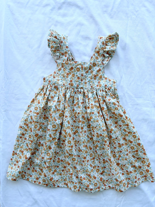 Marigold Dress - Japanese Poplin Cotton - Autumn Liberty