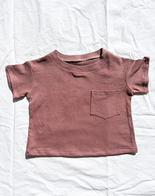 Unisex Basic T-Shirt - Organic Cotton Jersey - Pink Clay
