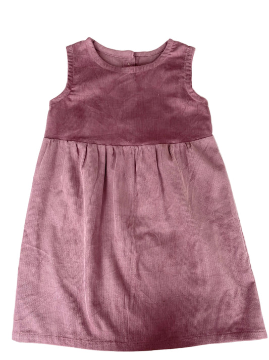 Isla Dress - Corduroy cotton - Light Plum
