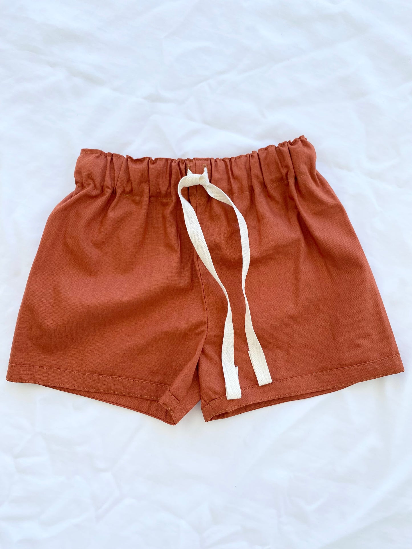 Unisex Basic Shorts - Cotton Rust