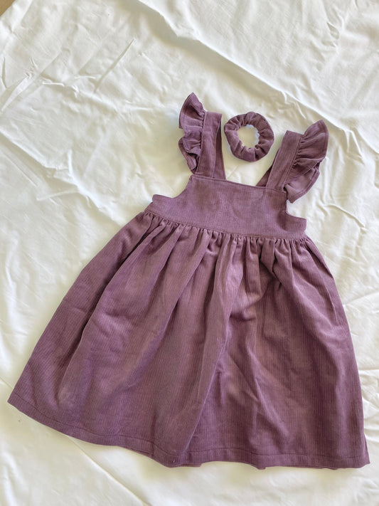 Marigold Dress - Corduroy Plum