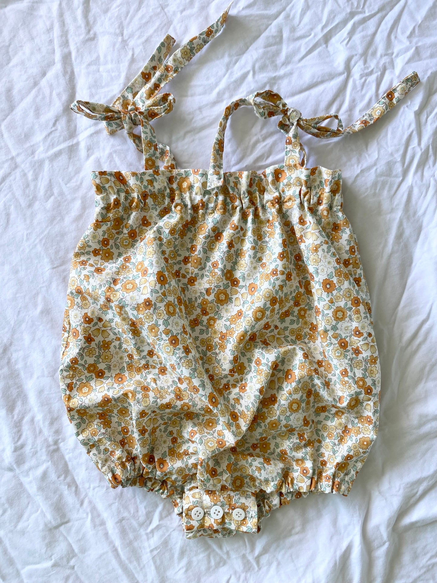 Libby Shoestring Romper - Cotton Poplin Fawn
