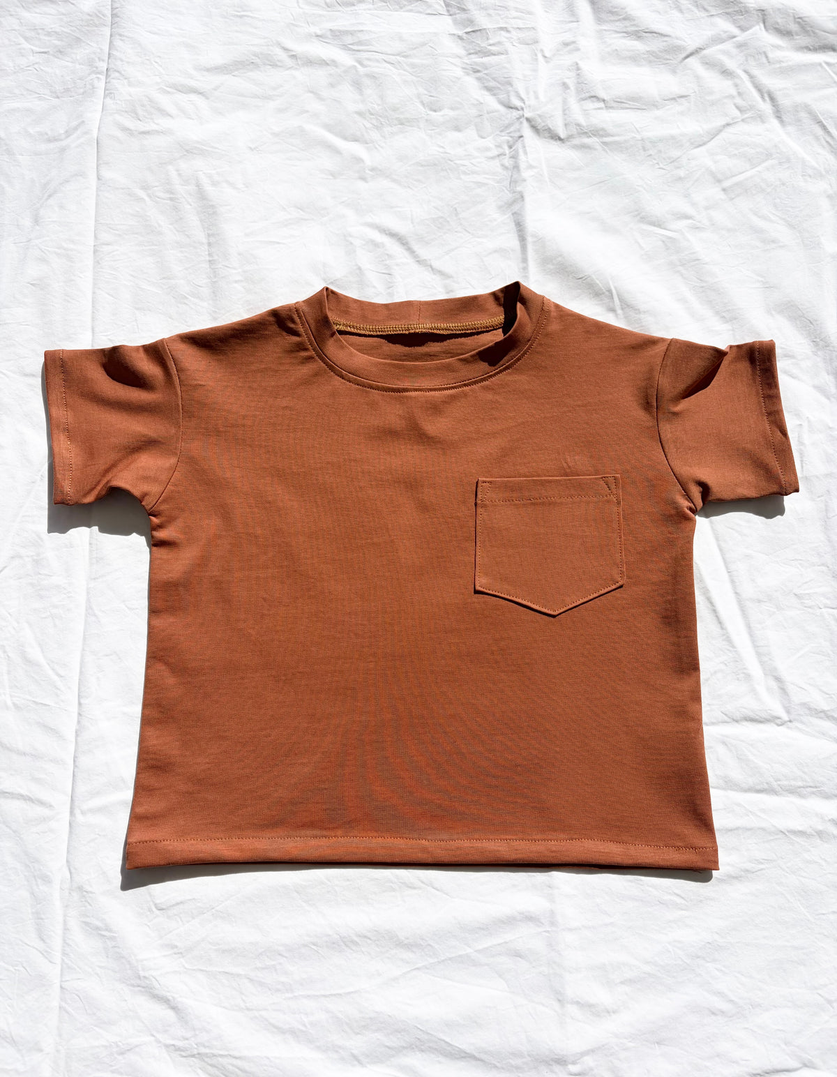 Unisex Basic T-Shirt - Comb Cotton Jersey - Rust