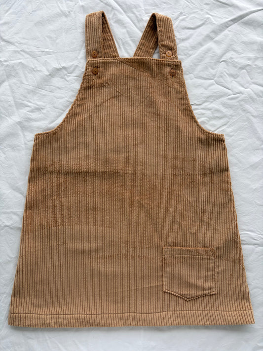 Sylvie Pinafore - Wide Wale Pinafore - Honey