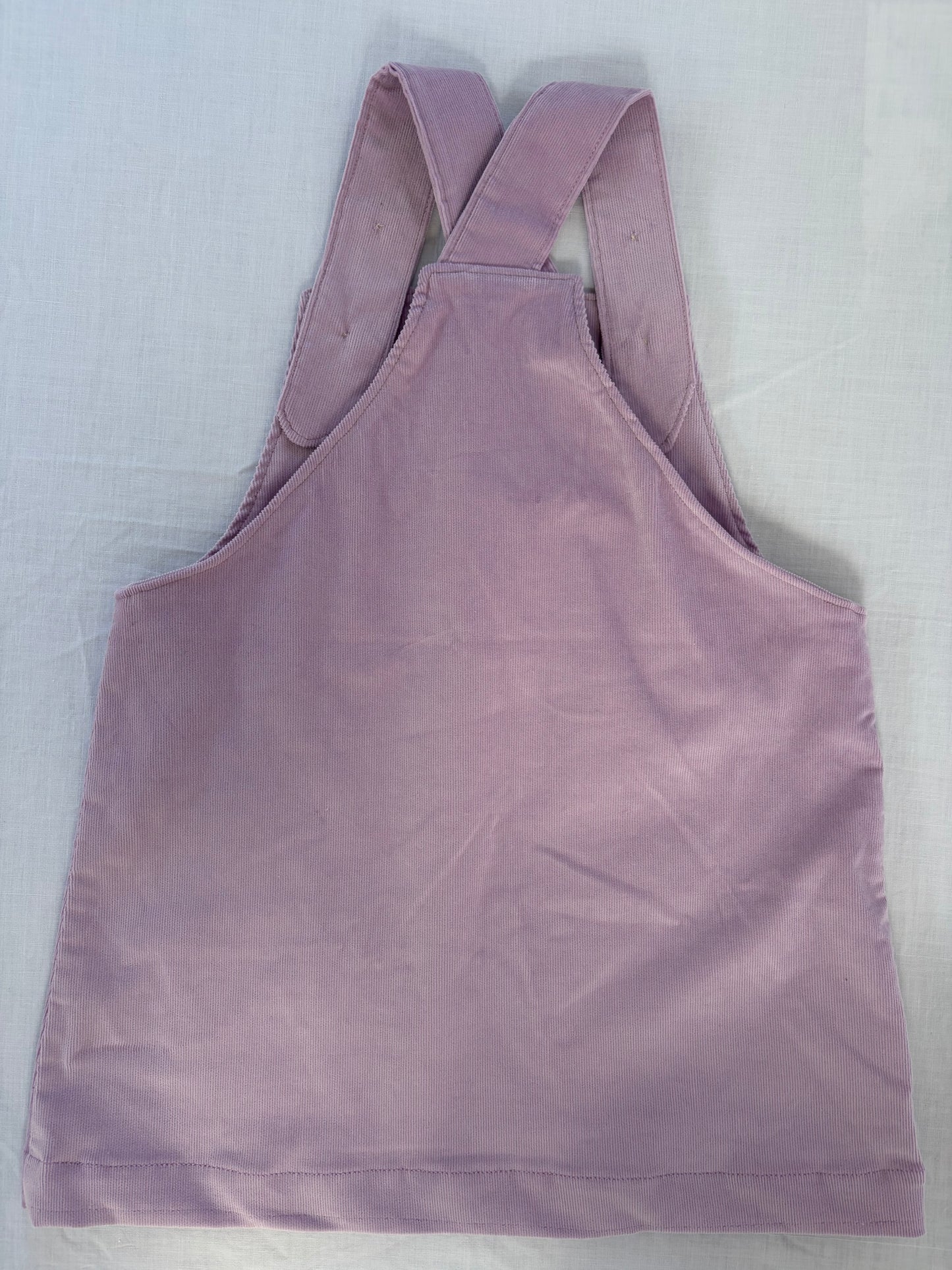 Sylvie Pinafore Dress - Corduroy - Lilac