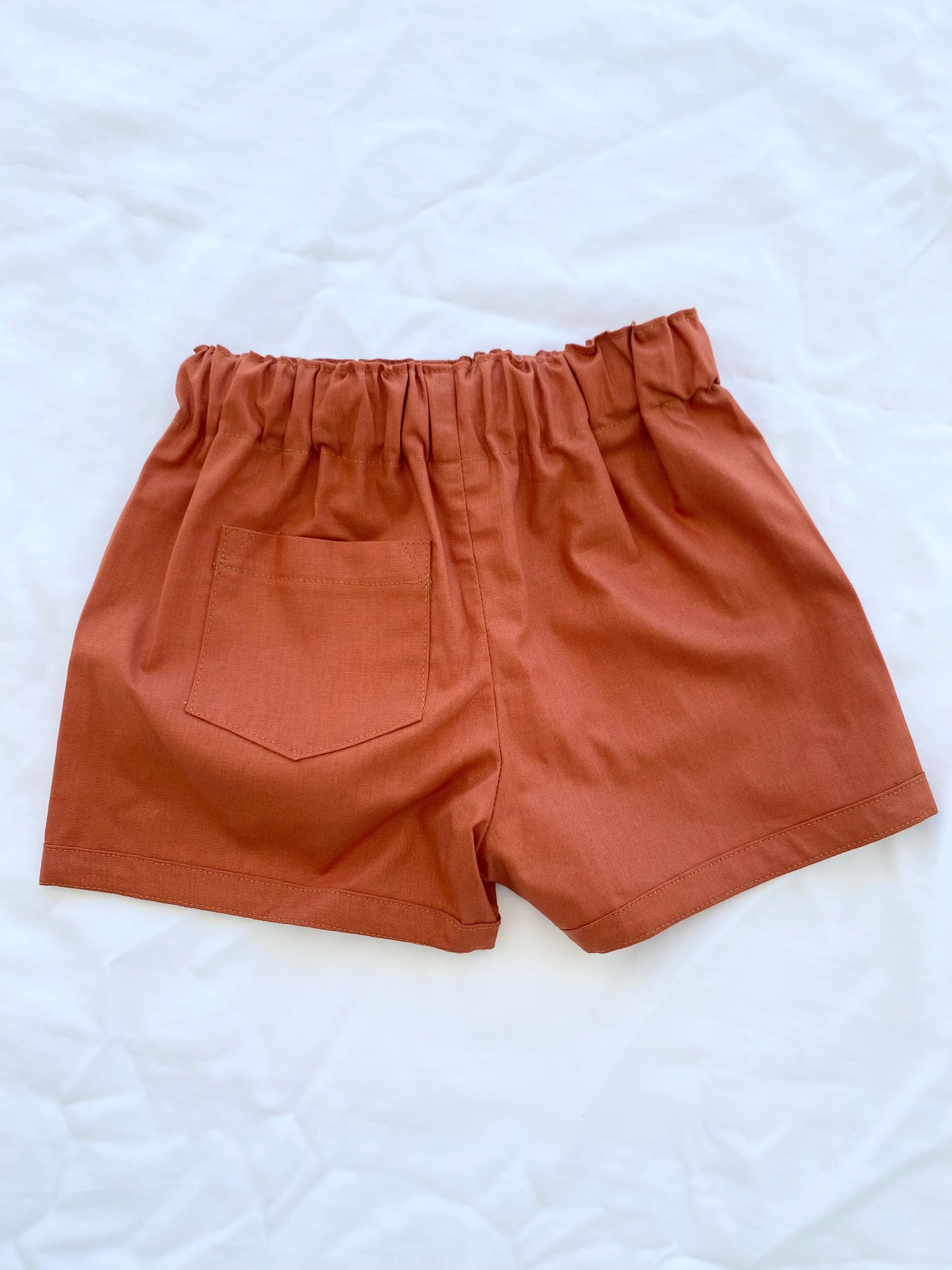 Unisex Basic Shorts - Cotton Rust