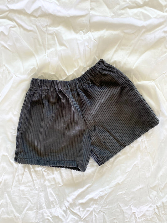 Boys Shorts - Corduroy Steel Blue
