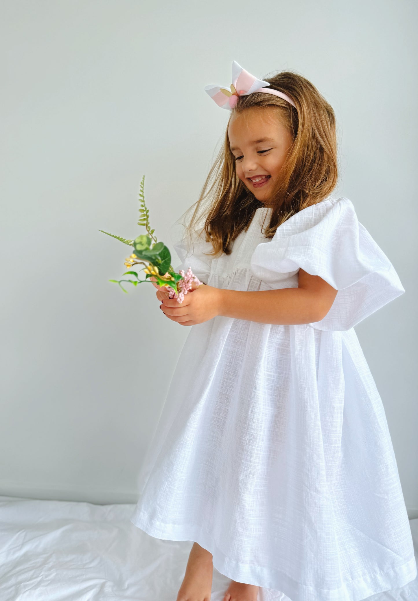 The Portia Dress - White Cotton