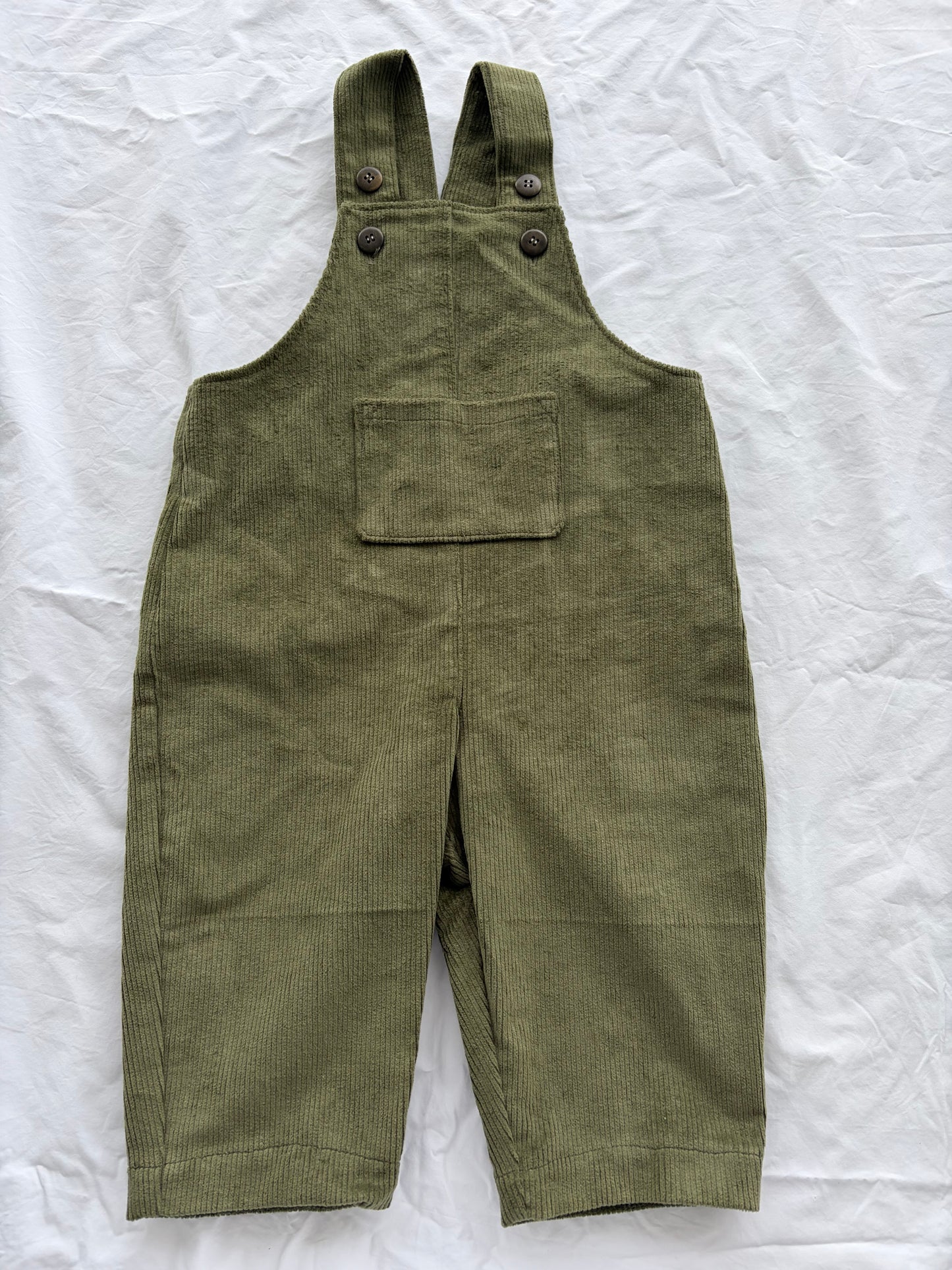 Cyrus Long Leg Overalls - Corduroy - Khaki