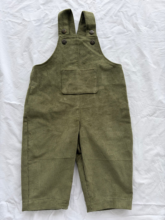 Cyrus Long Leg Overalls - Corduroy - Khaki